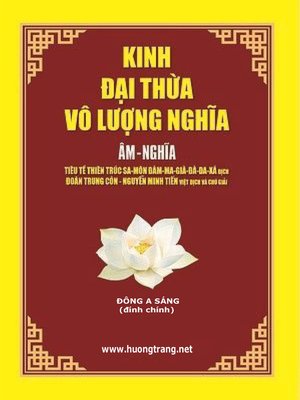 cover image of Kinh Đại thừa Vô Lượng nghĩa.